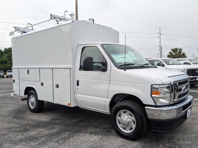 2024 Ford E-350SD Base ALUMINUM CSV HIGH ROOF WITH DOUBLE LADDER RACK